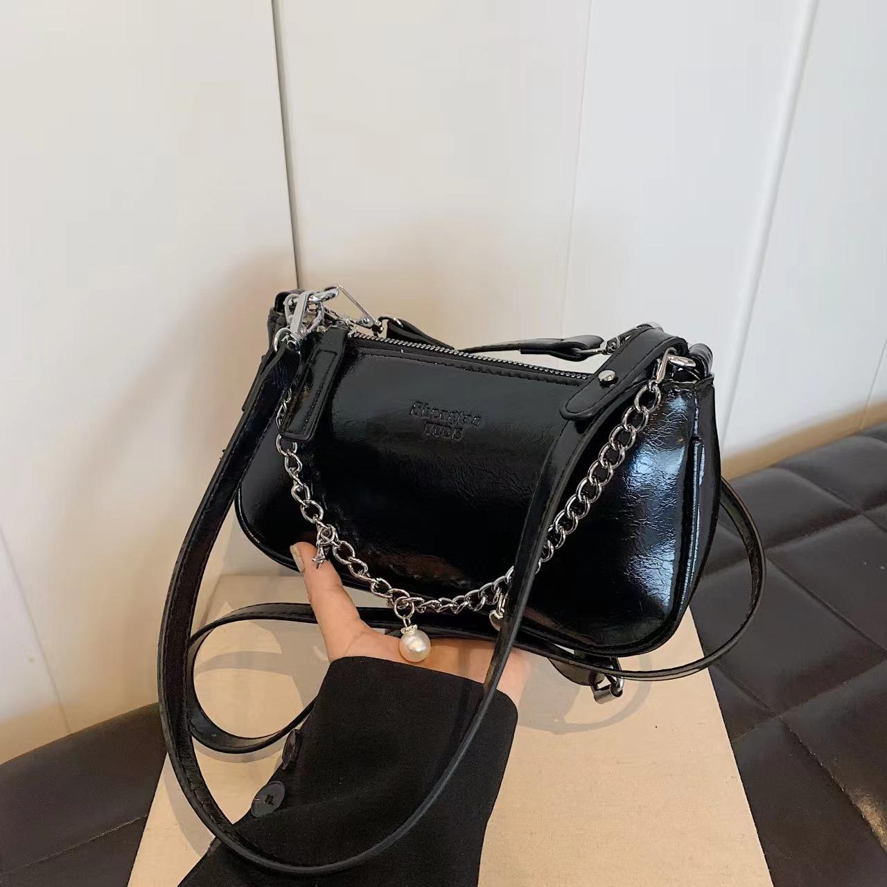 

Маленькая женская модная сумка-мессенджер на одно плечо подмышечная сумка сумка для маджонга чёрный