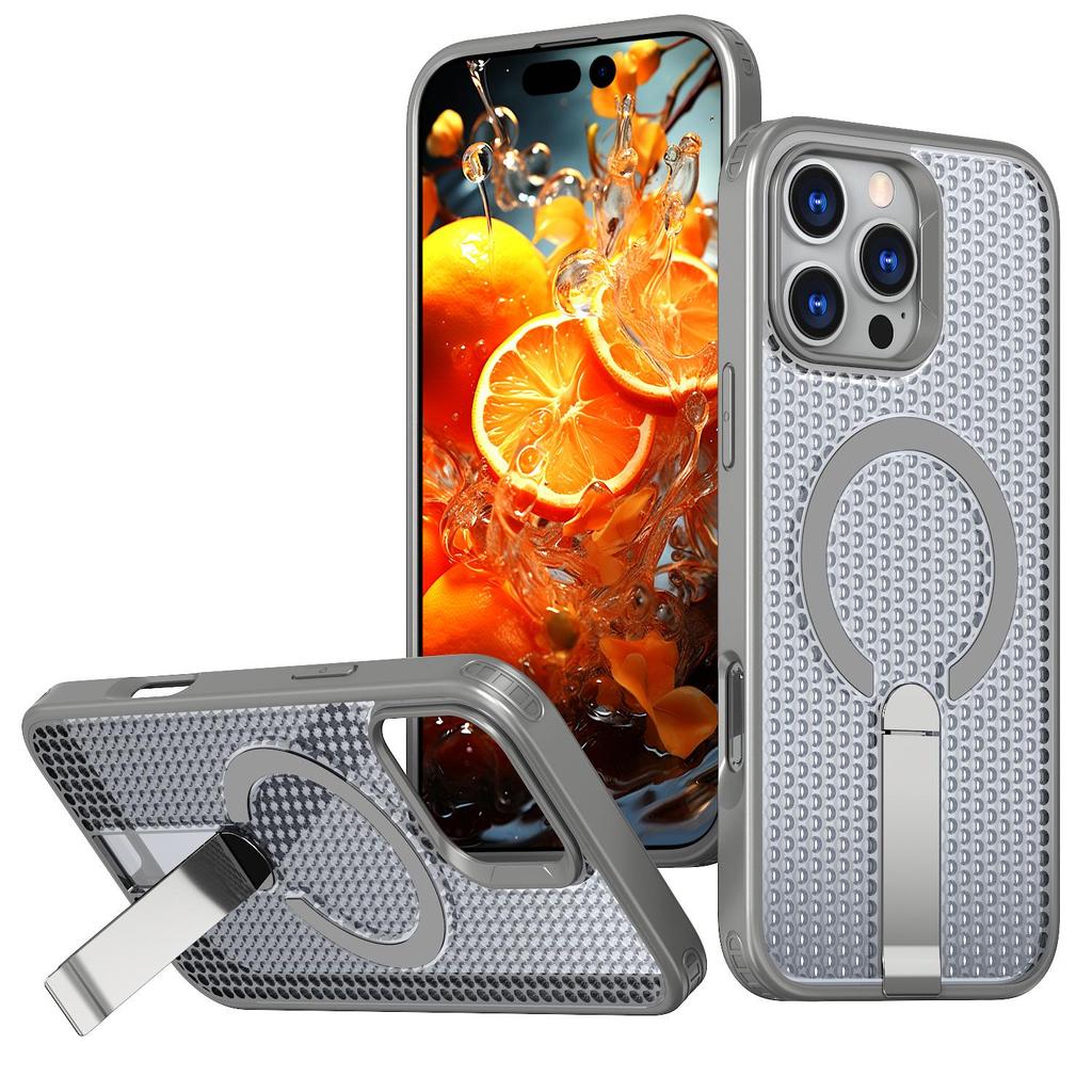 iPhone 17 Pro Max Cellular Heat Dissipation Protective Case with Magnetic Car Stand