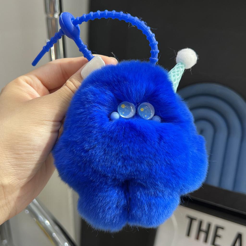 Simpatico Portachiavi Gelato di Peluche Pendente Animale Soffice per Borse e Chiavi