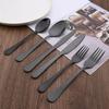 6pcs Eating Rainbow Multicolors Utensil Set Dinnerware Set Cutlery Kit Fork Knife Stainless Steel Silverware Home Tableware Set