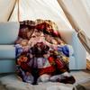 Genshin Impact characters printed throw blanket—soft,warm;versatile blanket for all seasons—perfect as &air-conditioning throw,nap blanket