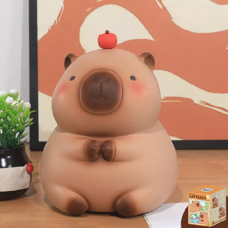 Capybara Sparschweine, Starke Plastik-Geldkasse für Kinder, Ideal zum Lehren des Geldwertes, Bereit als Geburtstagsgeschenk