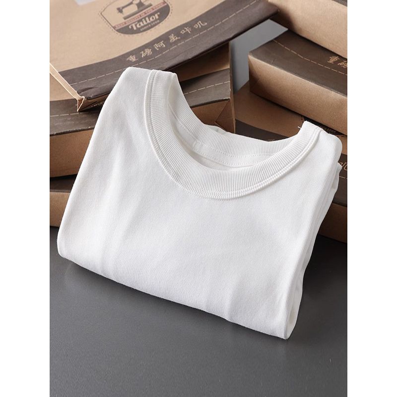 Amekaji 300G Heavy Weight T-Shirt Men's Short Sleeve Summer American Cotton Base Shirt Export Men's Clothing Cotton T-shirt