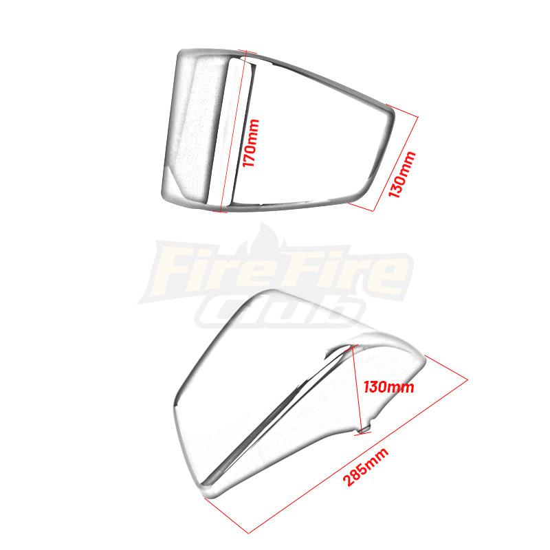 Motorcycle Chrome Left Right ABS Battery Side Fairing Cover Guard For Honda Shadow ACE VT400 VT750 VT 400 750 1997-2003