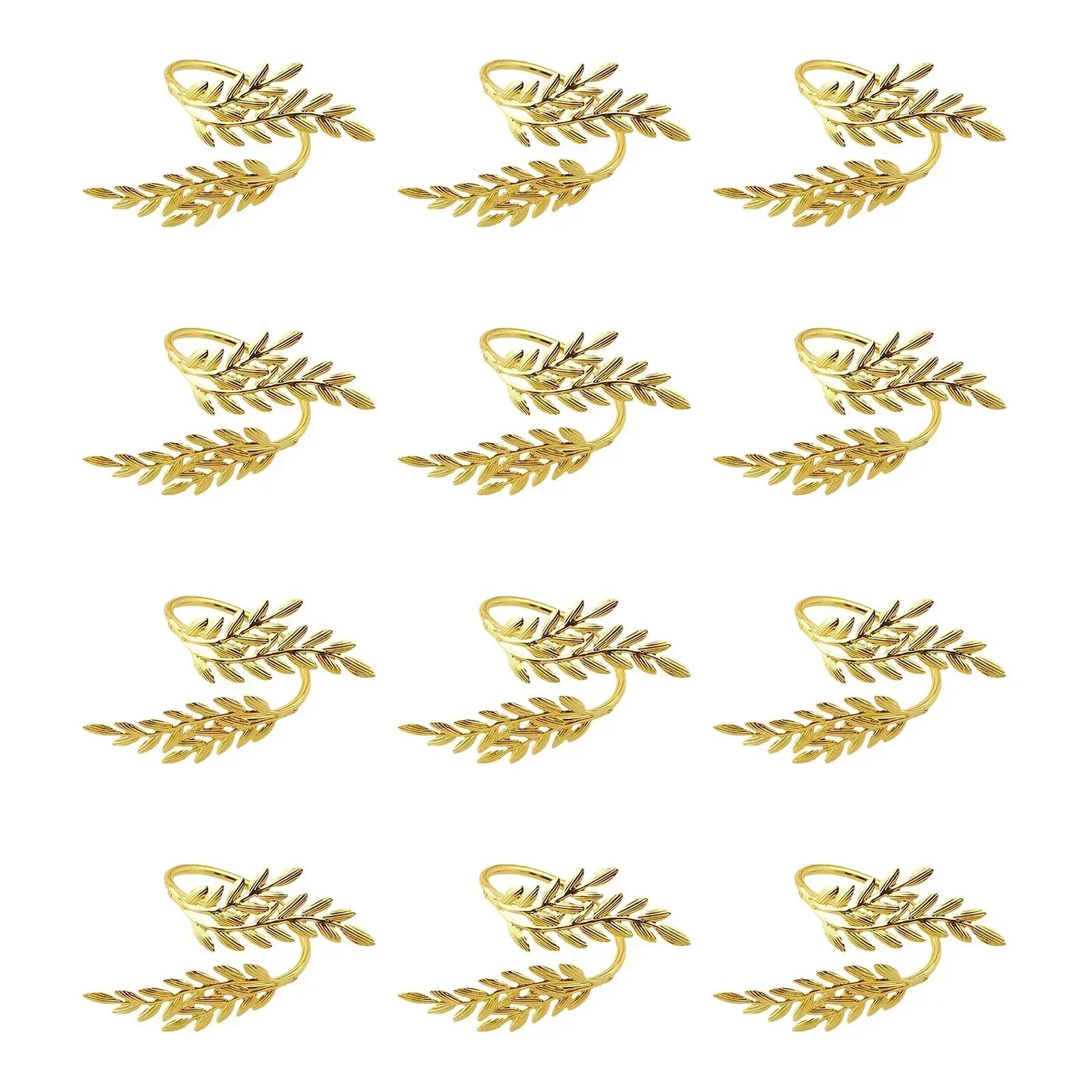 

Event Table Setting 6.5*5cm 2.55*1.92in Metal Napkin Rings Napkin Holders For Festive Occasions Party Napkin Holders золотий