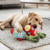 Plush Fabric Rope Knot Pet Toy Cotton Rope Knot Squeaky Chew Toy Space Pet Toy  Home Entertainment