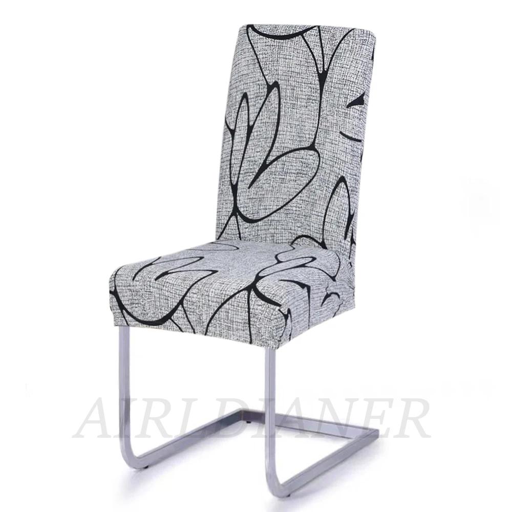 

1PC Printed Chair Covers Elastic Breathable Dining Chair Seat Covers Universal Size Seat Slipcovers Home Decor Anti-Dust 1PC