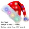 Christmas Party Hat Battery-Powered Plush Christmas Hat Light Up Santa Hat Festive For 2026 Christmas Party Holiday Celebration