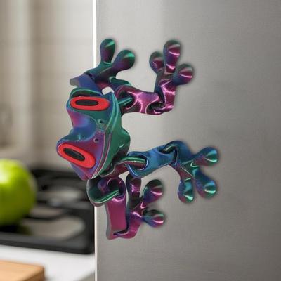 3D Printing Magnetic Frog Fridge Magnet Cute Novel Creativity Home Ornament Stress Relief Toys Gift Animal Refrigerator Magnet