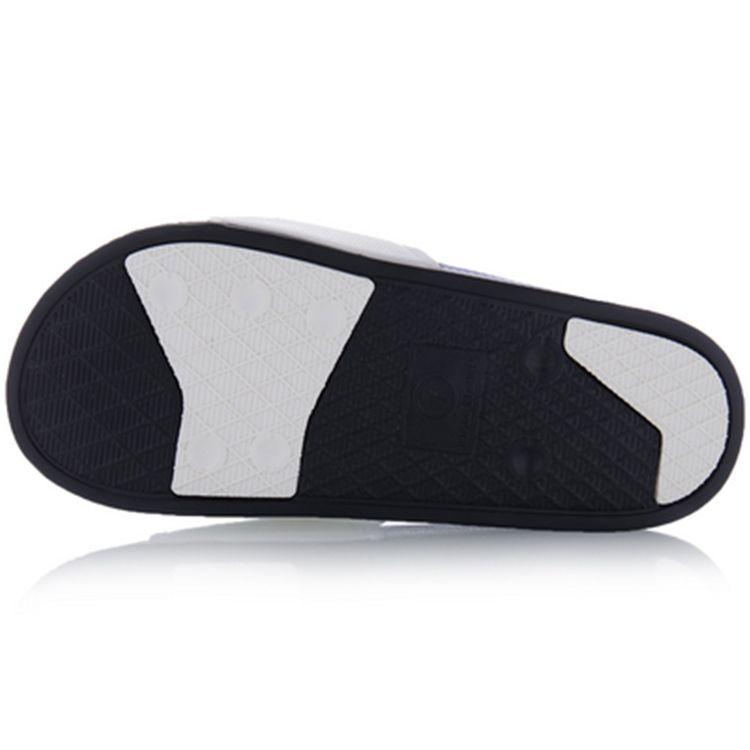 Li Ning Anti-Five BD5 Slide Silent One-Strap Sandals Women Sandals White Black ABTQ002-1