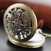 New Bronze in Wonderland Theme Quartz Pocket Watch Pendant Pocket Necklace Watches with FOB Chain Gifts Dropshipping
