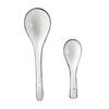Nordic Style Black Rim Ceramic Soup Spoon
