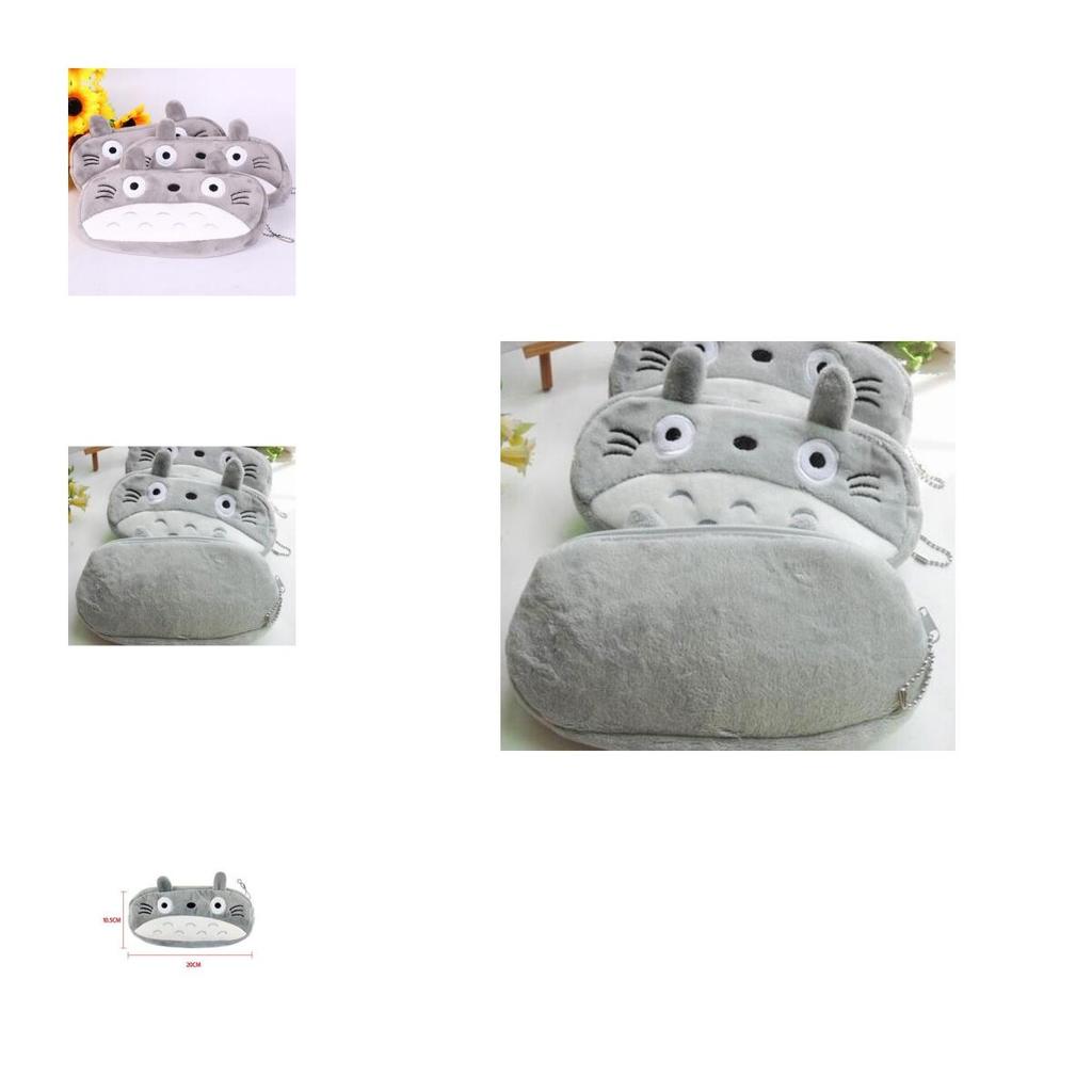 Versátil Peluche Totoro Dibujo Animado Estuche Ideal Para La Escuela Y El Uso Diario