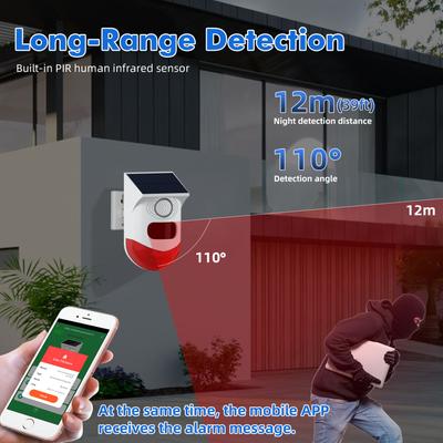 WiFi Wireless Infrared Motion Sensor Retector Siren Alarm Sensor for Home Security