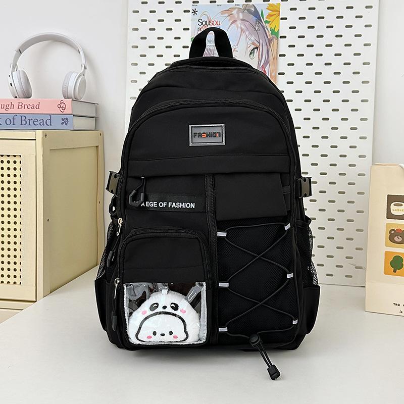 High School Students Reduce the Burden of Spine Protection Middle School Students Schoolbag Large Capacity Simple Casual Backpack Tide