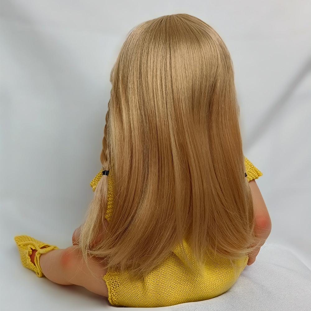 55cm realistyczne silikonowe lalki Reborn miękkie ciało winylowa lalka złote włosy dziewczyna nowonarodzone lalki dla dzieci księżniczka dla dzieci prezenty