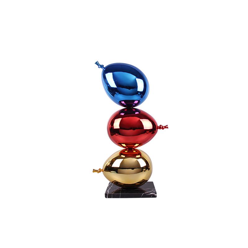 Creative Crafts Home Decoration Balloon Statue Living Room Atmosphere Electroplated Balloon Sculptures Hotel Art Installation
