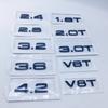 1pcs ABS For 41s 1.8T 2.0T 3.0T V6T V8T 2.4 2.8 3.2 3.6 4.2 Rear Trunk Emblem Logo Badge Sticker Car Displacement Brights41