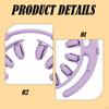 Leg Massage Tool with 12 Wheels Detachable Compact for Calves Arms 11x10.2x1.6inch Versatile