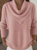 2025 Women's Autumn/Winter Solid Color Long Sleeve Sweater