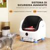 Self-Cleaning Litter Box with Open Design, Safety Sensors and Deodorant, In PP and ABS, 50x54x55 Cm, White