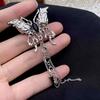 Lightweight Adjustable Tassels Butterfly Pin Elegant Alloy Brooch For Outfit Enhancement Stylish Clothing Accessories