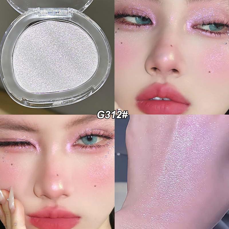 Long-lasting Waterproof Fine Shimmer Highlighter Natural Glossy Effect Brighten The Contour and Modify The Face