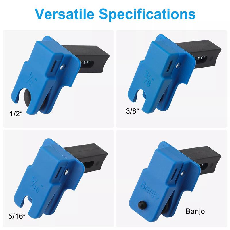 

4 шт. Заглушка для тормозной трубки автомобиля Автомобильный зажим для тормозного штуцера Масляный инструмент Тормозная трубка для предотвращения пролива масла, Банджо 3/8 5/16 1/2
