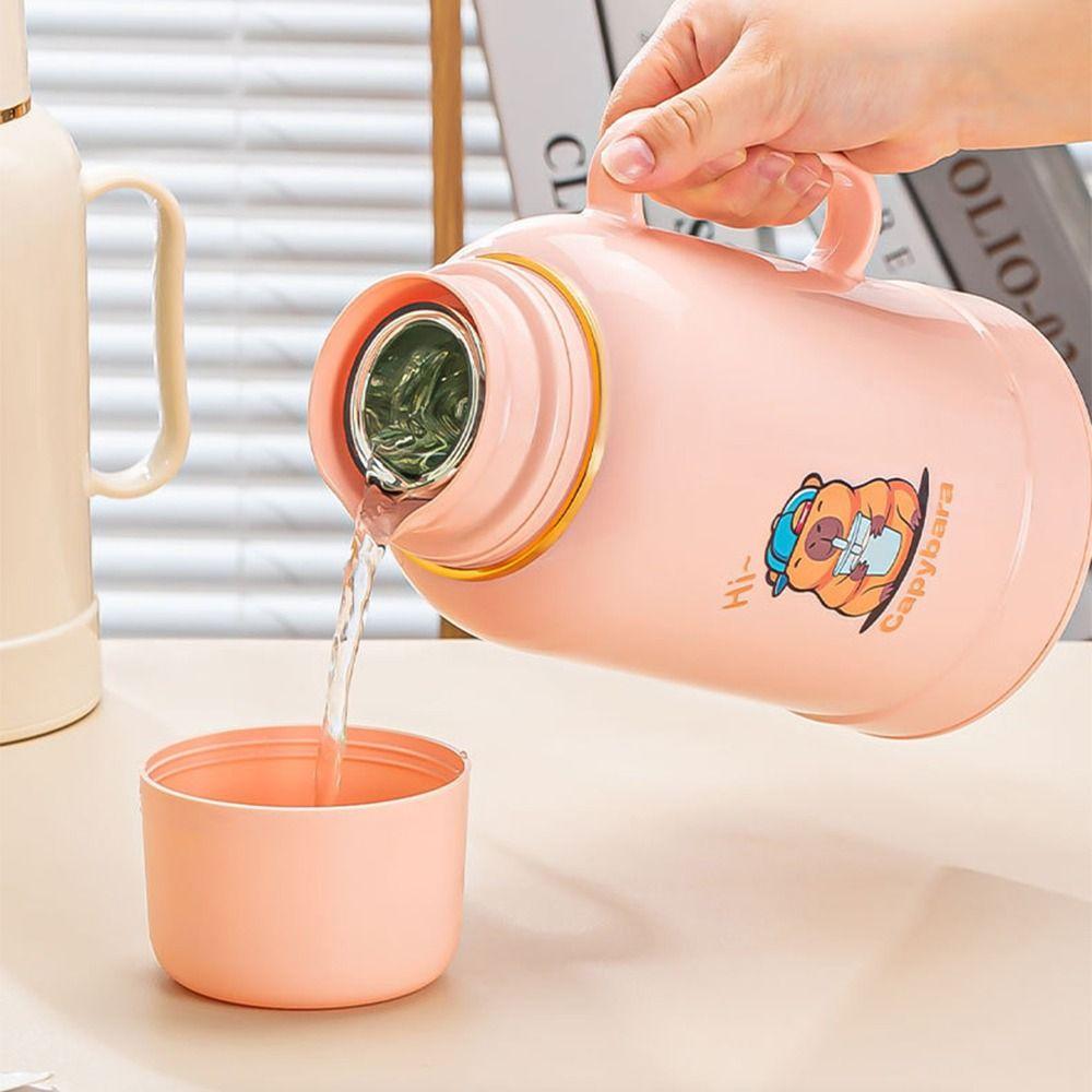 Cartoon Anime Cartoon Isolierter Wasserkocher 1000ML Doppelwandiger Heißwasserspender Verdickt Große Kapazität