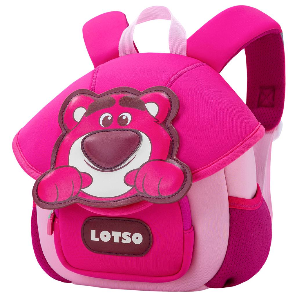 New Disney Strawberry Bear Series Neoprene With PU Small Kids' Bag Backpack Kids' Pink/Blue B20124-L