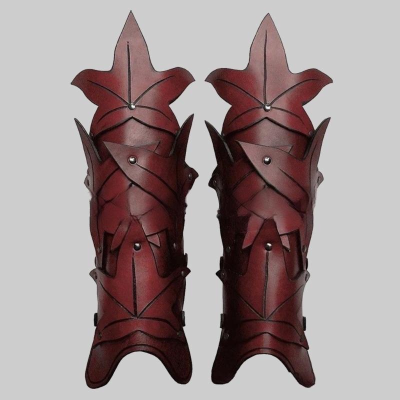 1 Pereche Apărătoare Braț Gotică Ajustabilă Cosplay Mănuși de Braț Medievale pentru Bărbați Femei Vintage Joc de Rol Petrecere Armură Apărătoare Braț