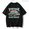 Tropische Sommer Unisex Kleidung Unisex Bedruckte Y2k Kleidung Retro Vintage Auto Tops für Damen Grafische Freizeit T-Shirts für Reisen