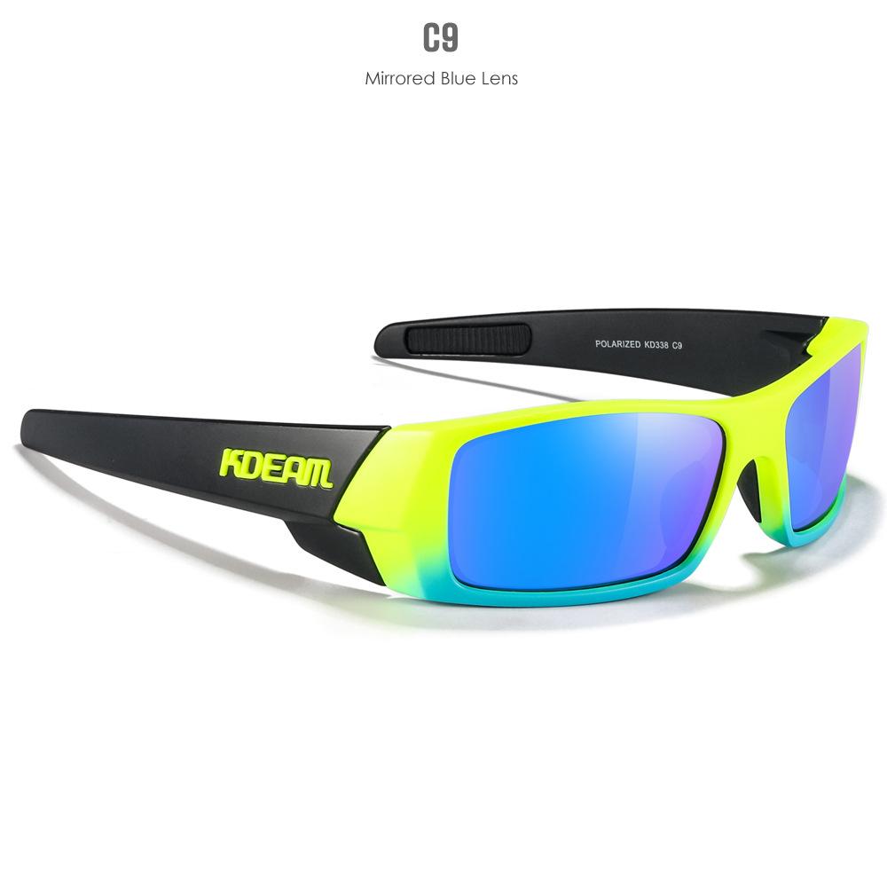 KDEAM Polarized Sun Glasses Men Women Driving Shades Male Rectangular Sunglasses Hiking Versatile Eye Protection UV400 Eyewear