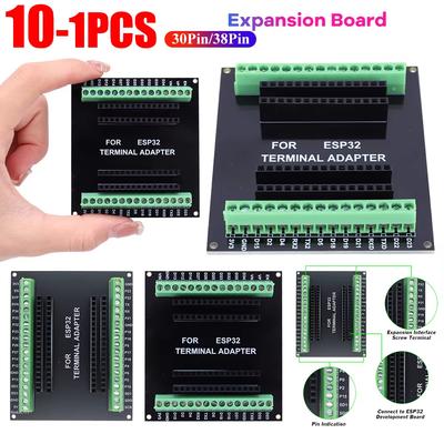 1-10PC Expansion Board for ESP32 CP2102 NodeMCU-32S Lua 30/38Pin GPIO 1 Into 2 Dual Core CPU GPIO WiFi Bluetooth Low Power Modul