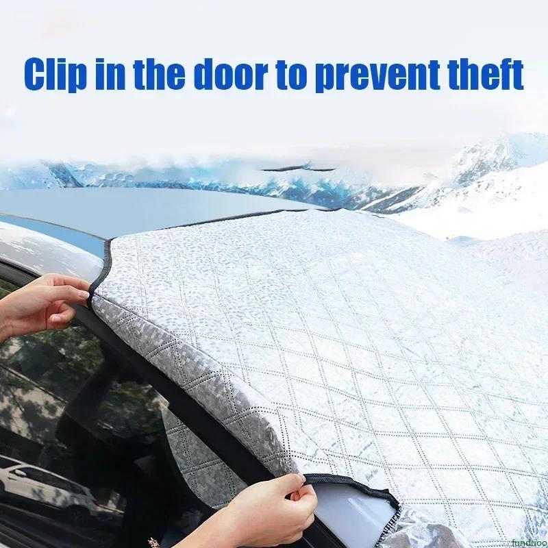 For Mercedes-Benz GLA GLC GLE GLK BMW X1 X3 X4 X5 X6  Magnetic Car Windshield Sunshades Thick Snow Shield Cover Protection