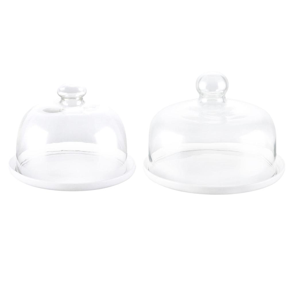 Cake Stand Cake Serving Tray with Dustproof Dome Lid Tableware Pizza Snack Dessert Display for Wedding Birthday Festive Party