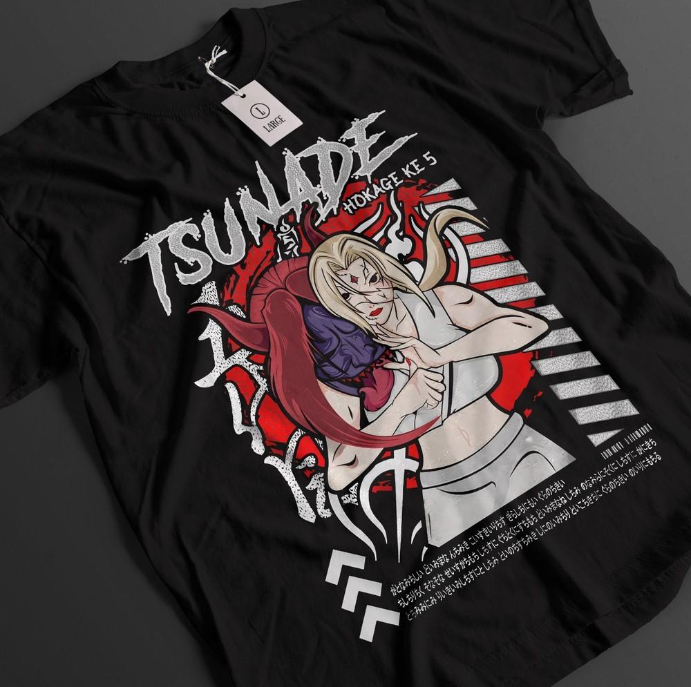 

Футболка Наруто Футболка Цунадэ Футболка Джирайи Футболка Орочимару Аниме Сакура Унисекс Футболка 4XL