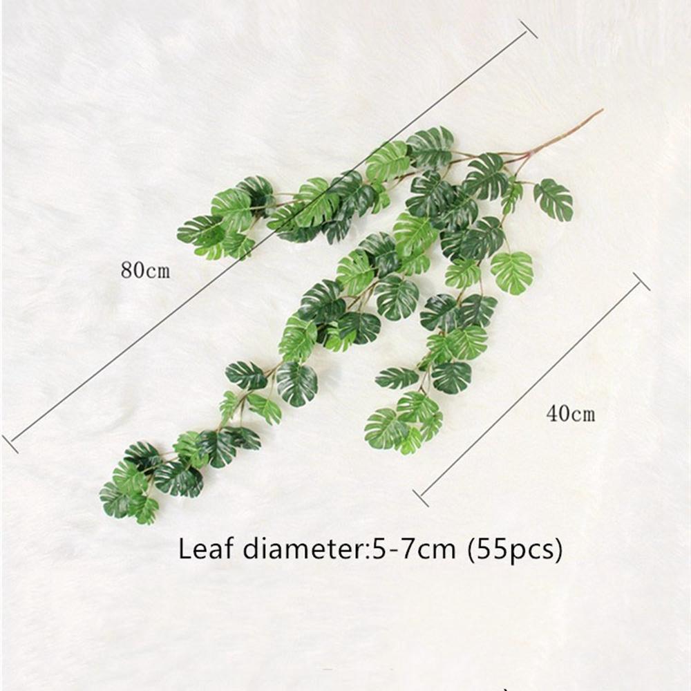 Balcony Floral Faux Plant For Wedding Home Decor Artificial Plant Hanging Rattan Turtle Leaf Vine
