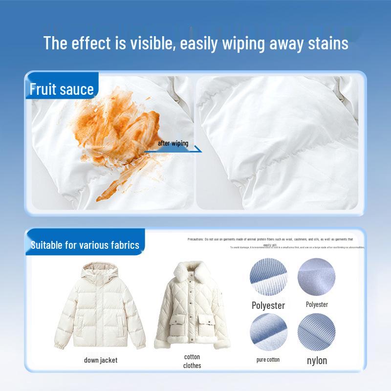 Waschfreie Mehrzweck-Daunenjacke Reinigungstücher - Schonend zum Stoff & Effektiver Fleckenentferner