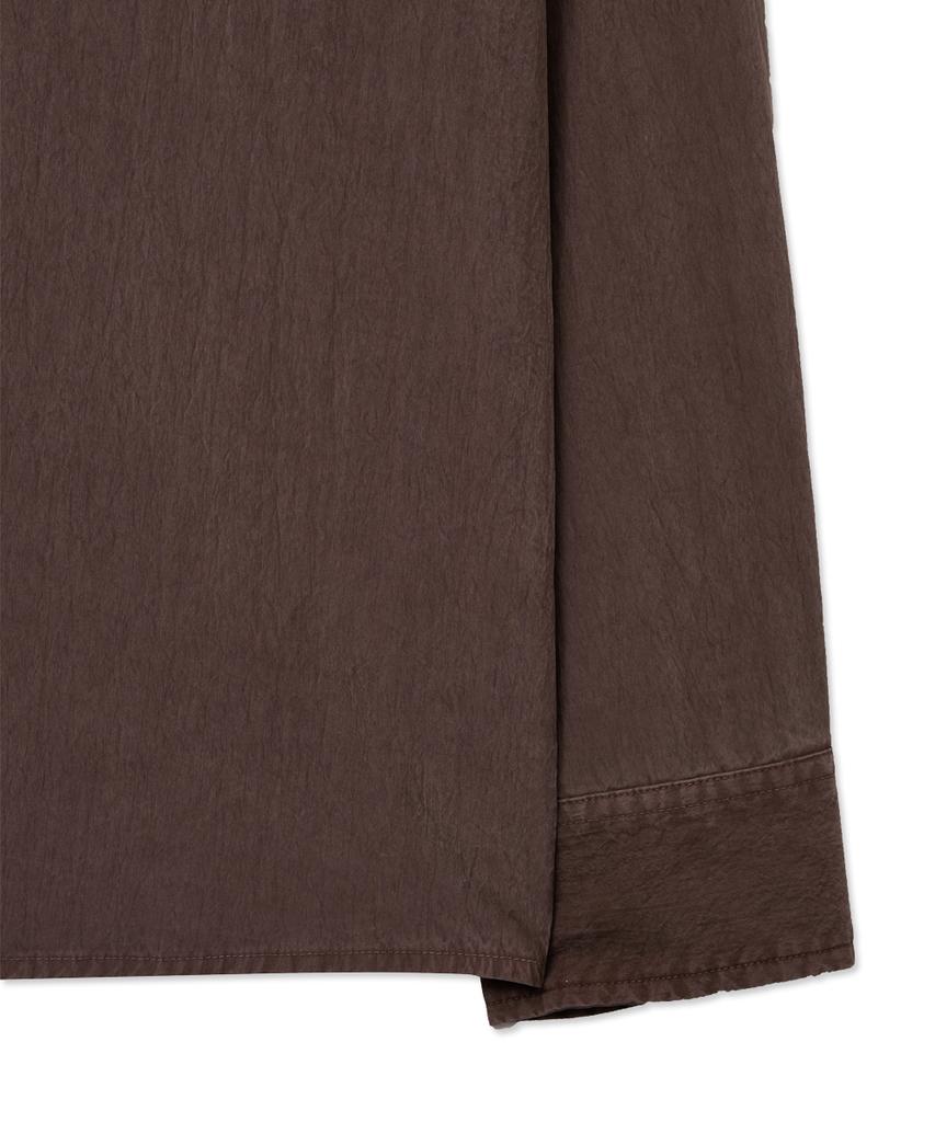 INTEMPOMOOD Down Pigment Washed Shirt_Wine