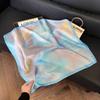 New 71 * 71cm Korean version small square scarf women's silk scarf spring and summer thin sunscreen scarf neck protection tied bag headband scarf