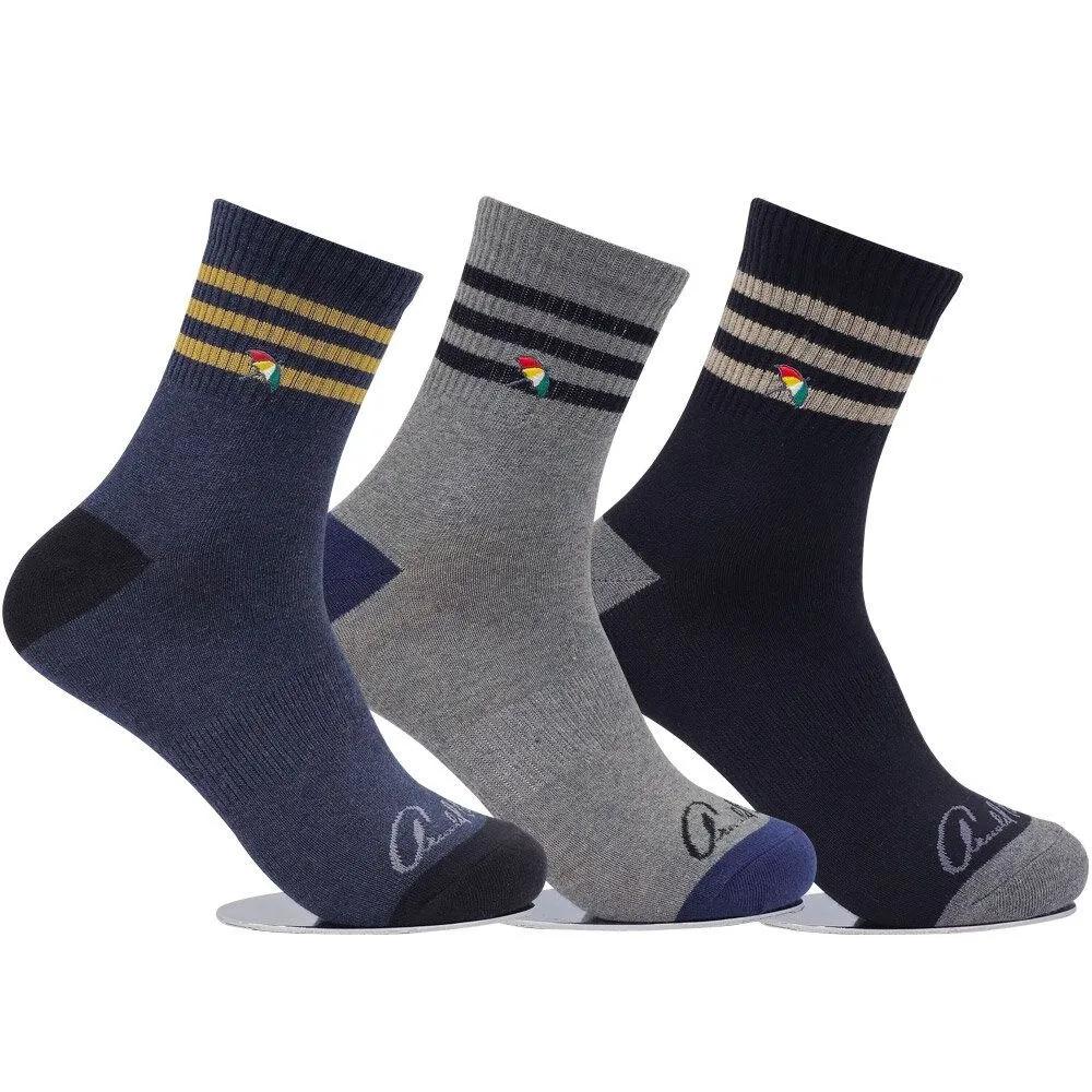 Arnold Palmer Anti-Twist Herren Freizeitsocken Mittellang 3 Paar MSP002 Baumwollsocken