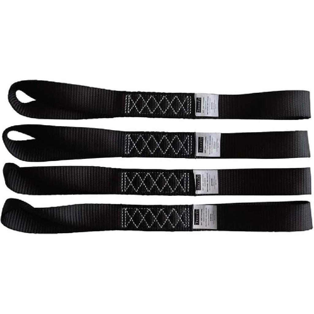 Soft Loop Tie Down Straps (4PK) Heavy Duty Motorcycle Tie Down Straps Loop Straps 1.5” X 18” X 10,000 LBS for ATV, UTV Trailer