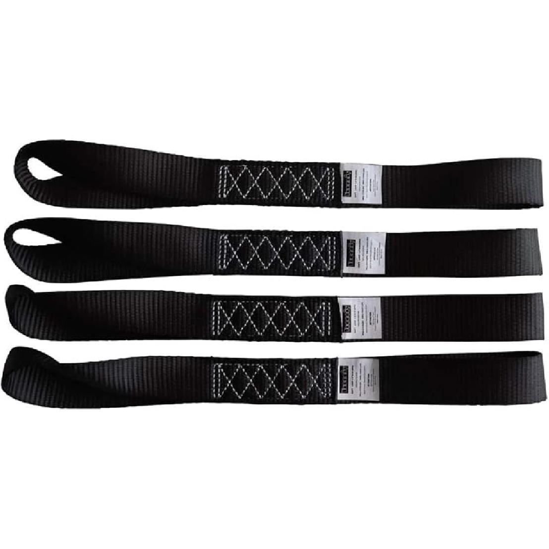 Soft Loop Tie Down Straps (4PK) Heavy Duty Motorcycle Tie Down Straps Loop Straps 1.5” x 18” x 10,000 LBS for ATV, UTV Trailer