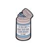 Cartoon Medicine Bottle Alloy Brooch: European & American Style Enamel Badge for Clothes & Bags