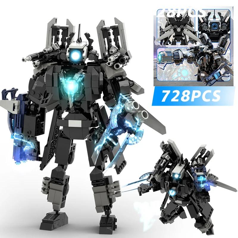 2026 Skibidis Toileted Figurines d'Action Blocs de Construction Foreuse Géante Homme Caméra Homme Télévision Homme Briques Modèle Jouets Pour Cadeau de Noël Anniversaire