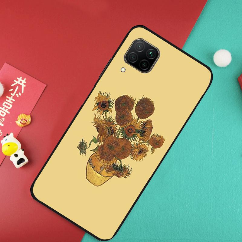 Sonnenblume Für Huawei Nova 12S 9 10 SE 7i 8i 11i 12i Y60 Y61 Y70 Y72 Y73 Y90 Y91 P20 P30 P40 Lite Hülle