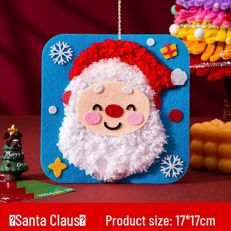 DIY Children's Sew-and-Stitch Christmas Tree Threading Kit