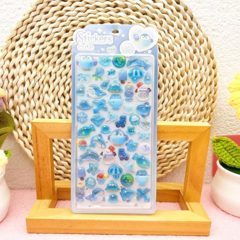 

New Fruit Animals 3D Relief Stickers Creative Cute Aesthetic Stickers DIY Phone Case Journal Fun Fashion Decoration Sticker
