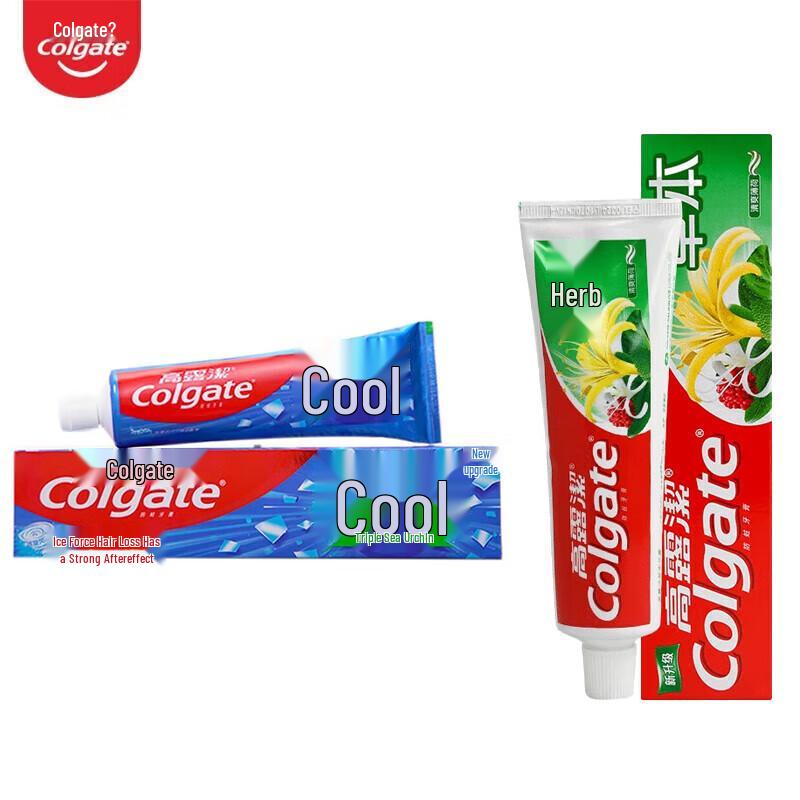 Набор зубных паст Colgate Травяная и Ледяная мята